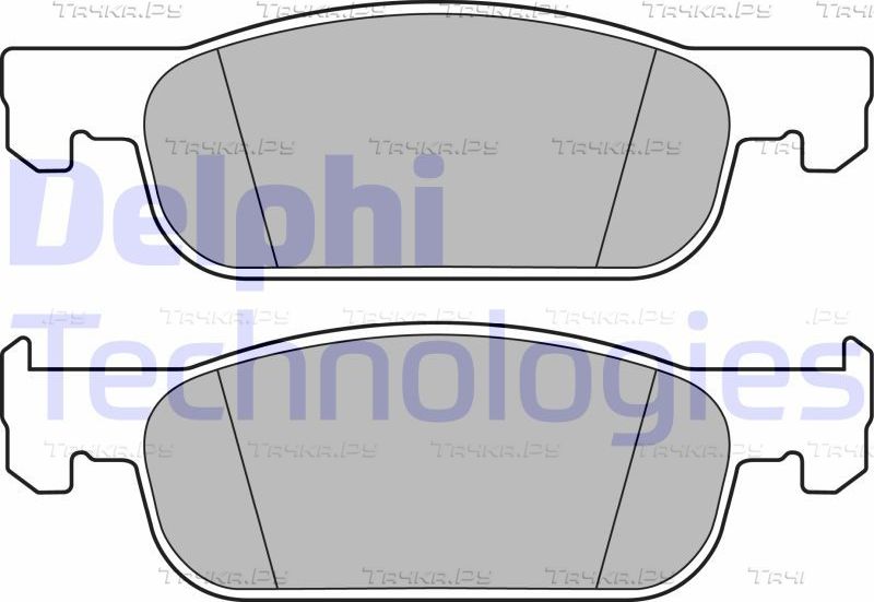 Тормозные колодки Delphi (Low-Metallic). Артикул LP3286