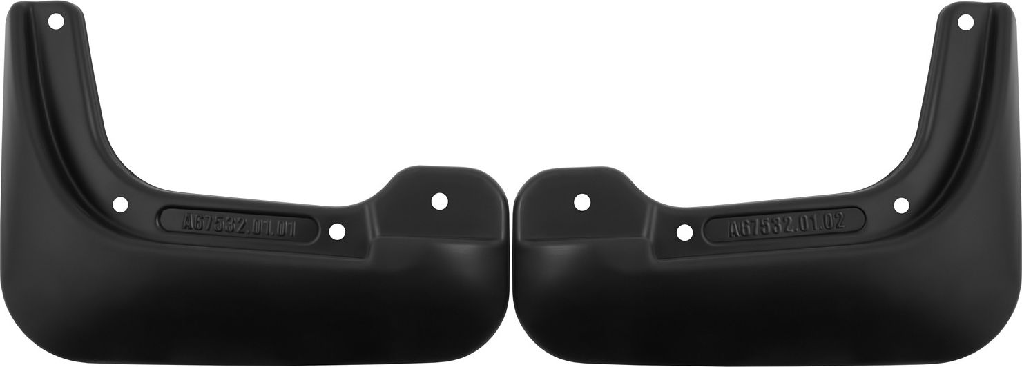 Брызговики Frosch (в пакете) передняя пара для Hongqi H9 2020-2026. Артикул NLF.A67532.F0