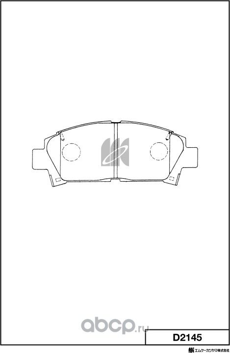 Колодки тормозные (MK Kashiyama) MK Kashiyama. Артикул D2145