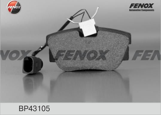 Тормозные колодки Fenox. Артикул BP43105
