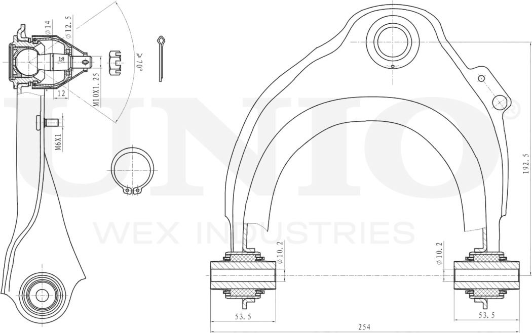 Рычаг подвески (Unio). Артикул SSP-40076