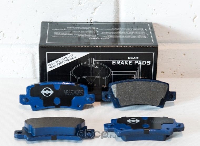 Задние колодки Toyota Corolla 01/Verso 02 диск 15 (Vite). Артикул VBS3289PS