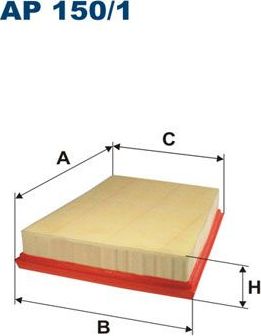 Воздушный фильтр Filtron для Ford Fiesta IV 1999-2002. Артикул AP 151/3