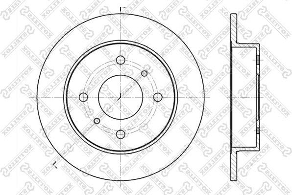 Тормозной диск Stellox. Артикул 6020-2229-SX