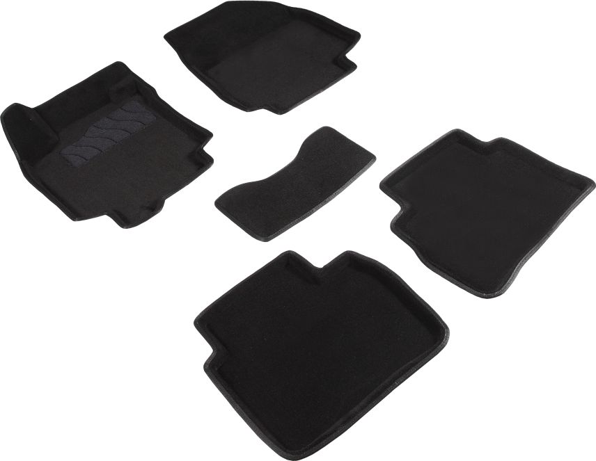 Коврики Seintex 3D ворсовые для салона Nissan Tiida C11 2004-2014. Артикул 71696