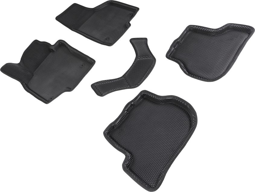Коврики Seintex 3D EVA Соты для салона Skoda Octavia A5 2008-2013 ЧЕРНЫЕ. Артикул 95258