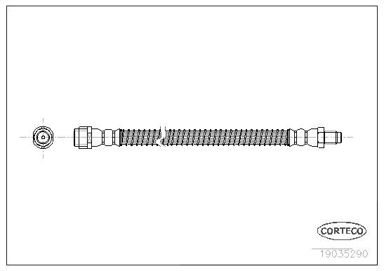 Тормозной шланг Corteco. Артикул 19035290