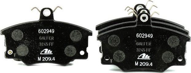 Тормозные колодки ATE передние для Fiat Punto I 1993-2000. Артикул 13.0460-2949.2