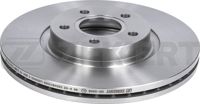 Тормозной диск Zekkert передний для Volvo V50 I 2004-2012. Артикул BS-5006