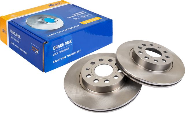 Диск тормозной SKODA OCTAVIA 04- перед. D280mm (Kraft). Артикул KT016040
