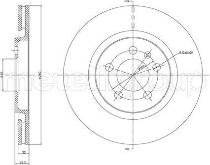 Тормозной диск Trusting передний для SEAT Toledo I 1993-1999. Артикул DF307