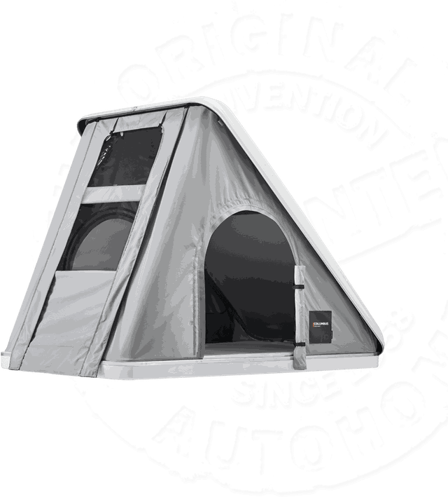 Палатка на крышу автомобиля Autohome COLUMBUS VARIANT SMALL, лестница 215 мм, тент серый. Артикул CVG/01