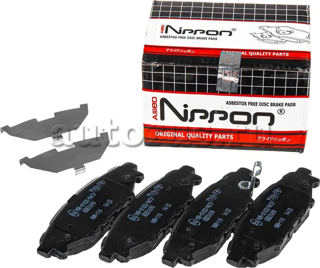 ADB 31690_колодки дисковые задние!/ Subaru Legacy IV 2.0i/2.5 I/Outback 2.5i 03 (Allied Nippon). Артикул ADB31690