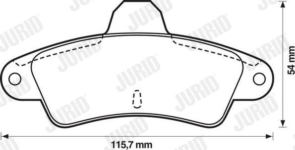 Тормозные колодки Jurid. Артикул 571754J