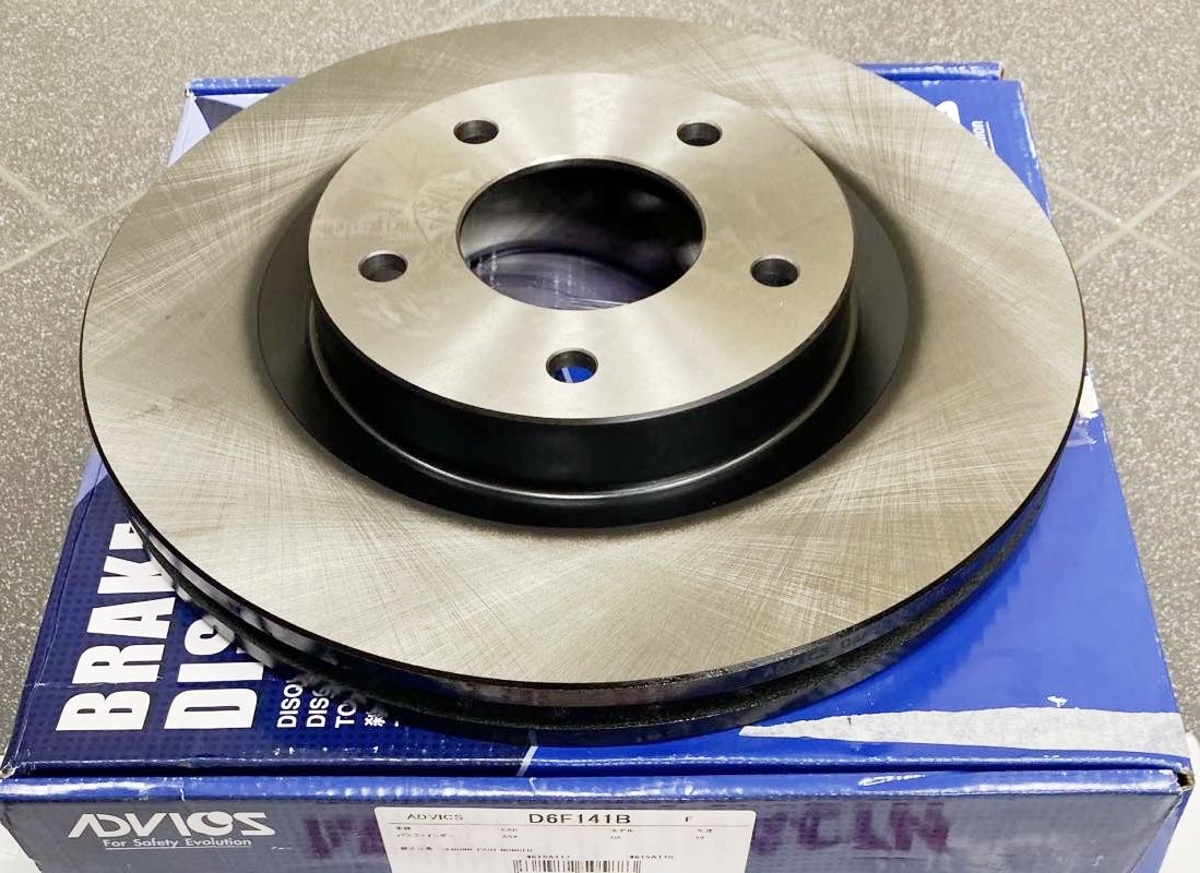Тормозной диск Advics для Chrysler Sebring II 2001-2007. Артикул D6F141B