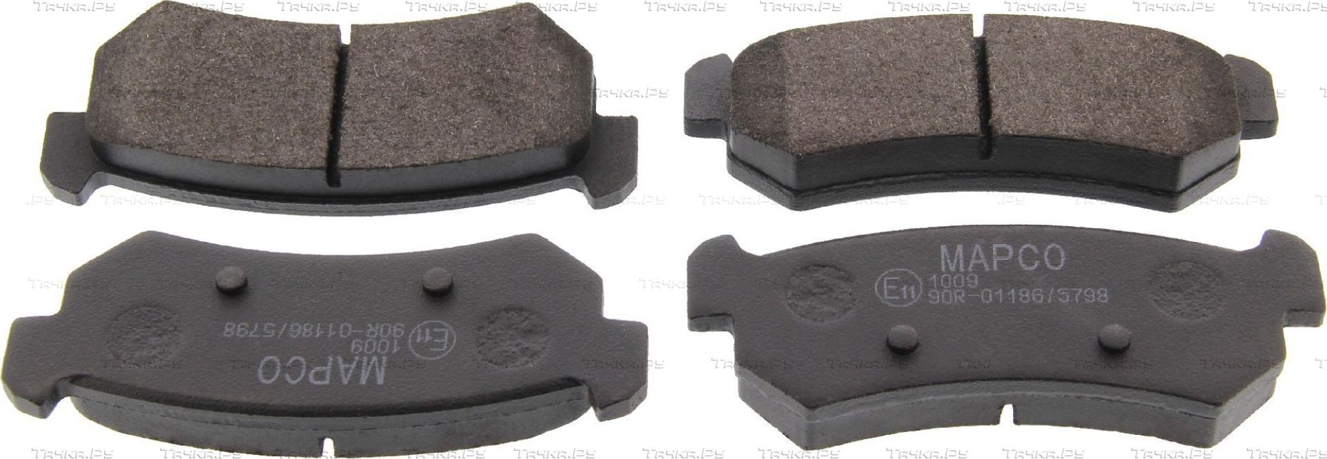 Тормозные колодки MAPCO задние для Chevrolet Nubira 2005-2011. Артикул 6812