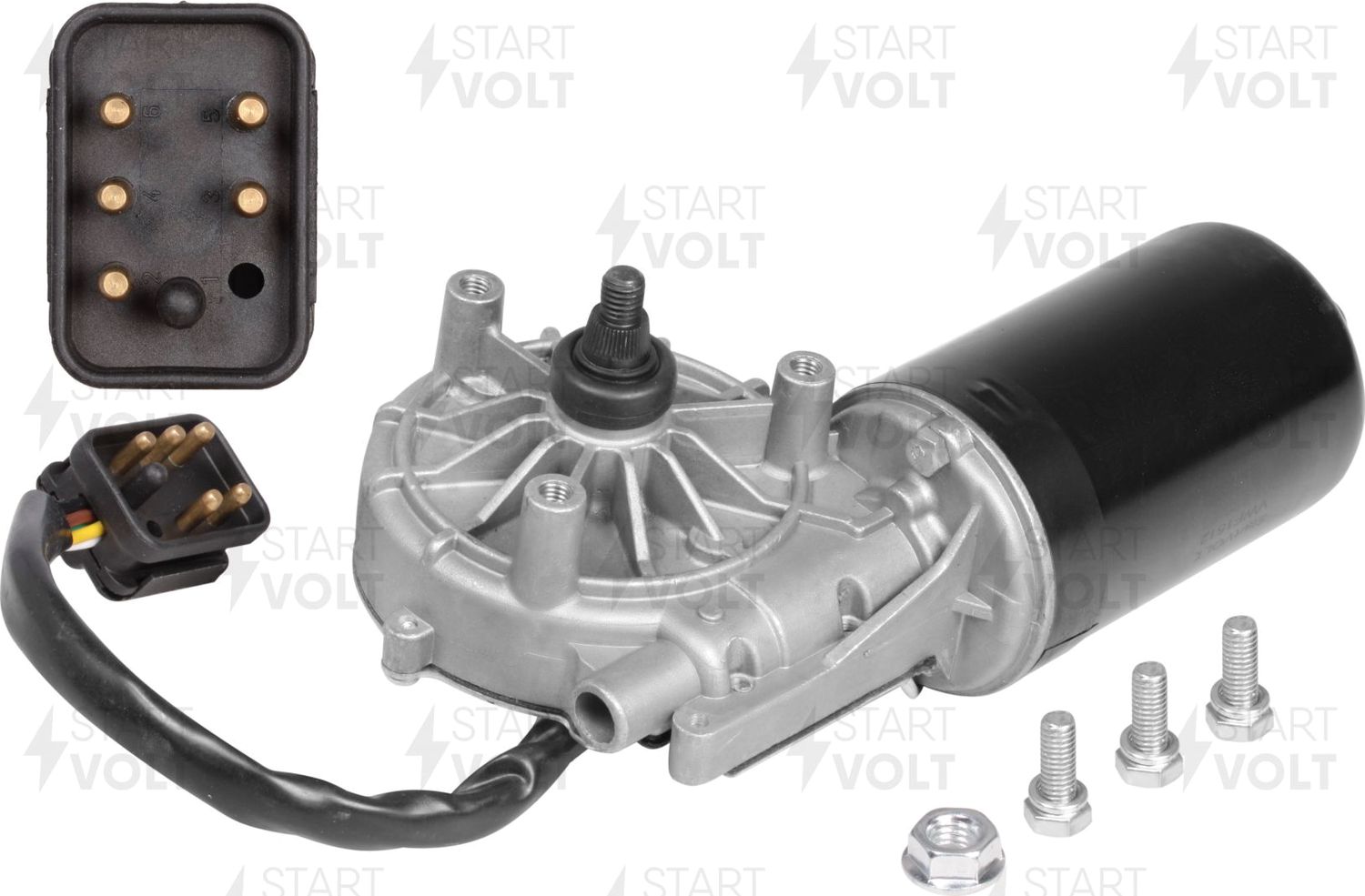 Мотор стеклоочистителя (моторчик дворников) StartVOLT. Артикул VWF 1512