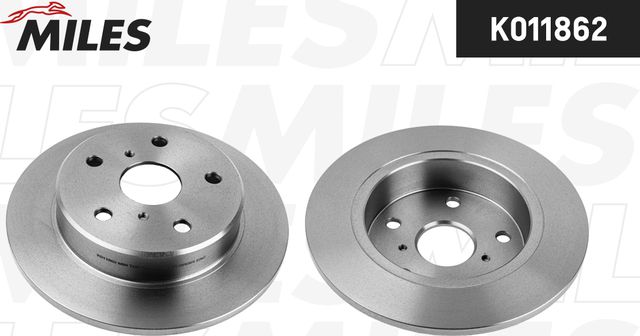 Тормозной диск Miles задний для Geely Emgrand 7 I 2009-2026. Артикул K011862