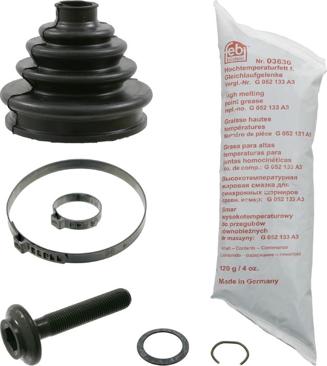 Пыльник ШРУСа наружный Febi Bilstein (резина) передний правый для Audi 80 V (B4) 1991-1996. Артикул 02409