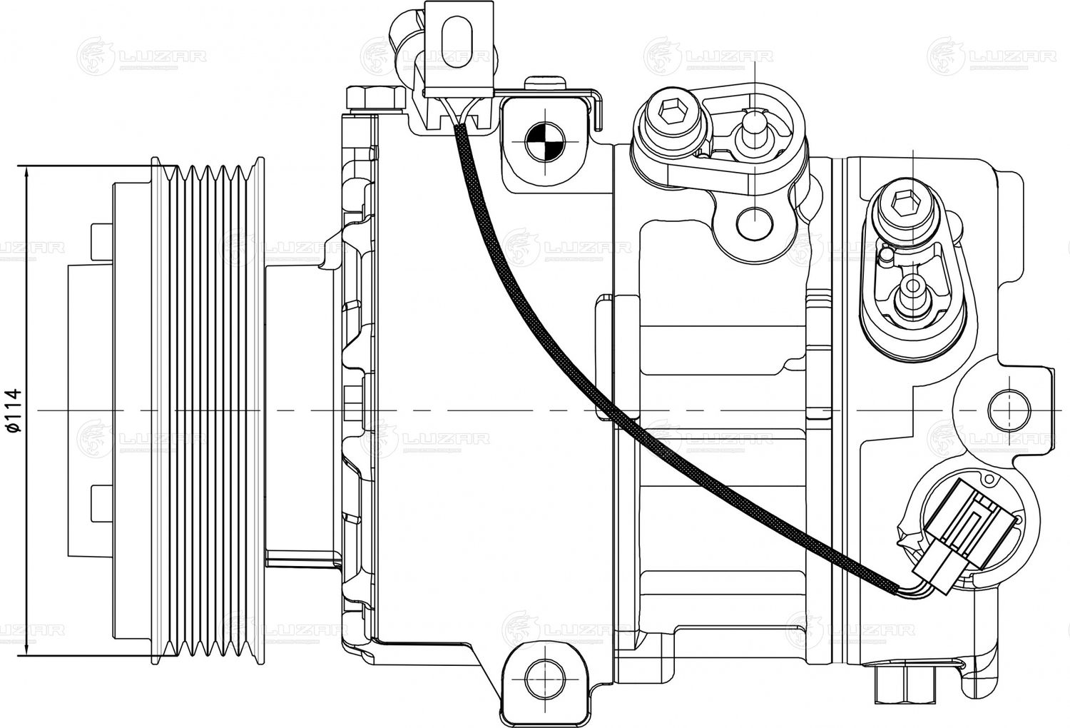 Компрессор кондиционера Luzar. Артикул LCAC 0841