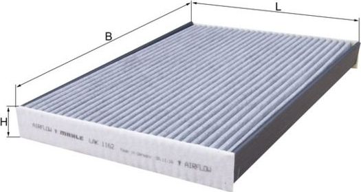 Салонный фильтр Mahle. Артикул LAK 1162