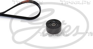 Приводной ремень поликлиновой с роликами (комплект) Gates Micro-V® Kit для Nissan Cube Z12 2010-2026. Артикул K017PK1140