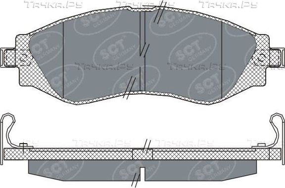 Тормозные колодки SCT-Germany. Артикул SP 310 PR