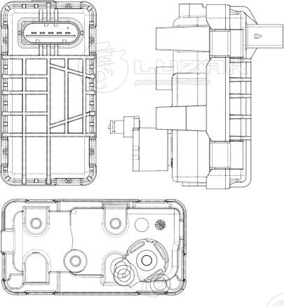 Актуатор турбокомпрессора для а/м Ford Transit (11-) 2.2D (тип GTB1749V) (LTC 10 (Luzar). Артикул LTC1013E