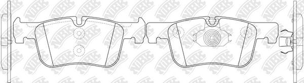 Тормозные колодки NiBK передние для BMW 2 F22 2015-2026. Артикул PN32005