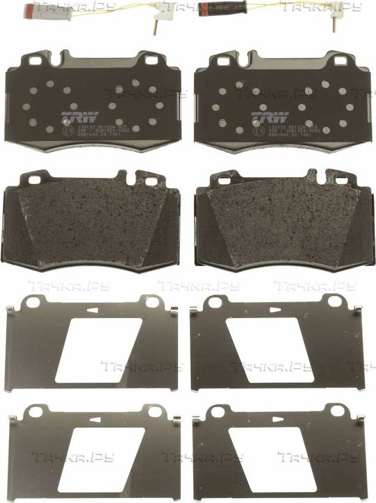 Тормозные колодки TRW COTEC передние для Porsche 928 1991-1995. Артикул GDB1543