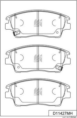 Тормозные колодки MK Kashiyama. Артикул D11427MH