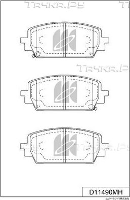 Тормозные колодки MK Kashiyama. Артикул D11490MH