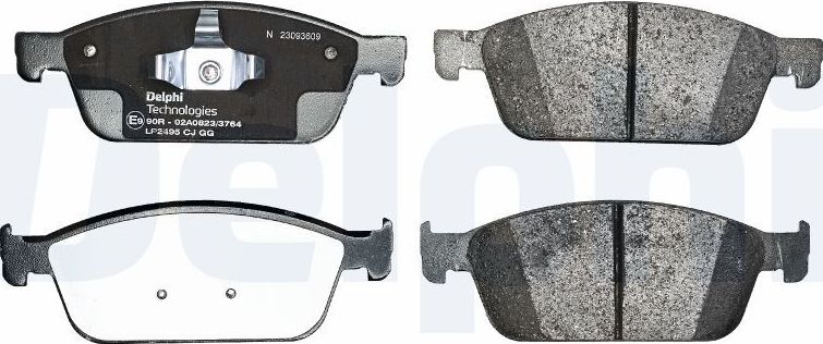 Тормозные колодки Delphi (Low-Metallic). Артикул LP2495