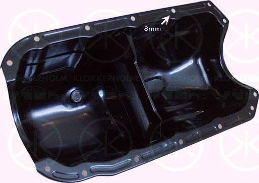 Масляный поддон картера двигателя Klokkerholm (сталь) для Fiat Doblo I 2001-2015. Артикул 2022471