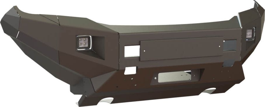 Бампер силовой STC передний для Toyota Hilux VIII 2015-2026 с противотуманными фарами. Артикул STC-TH15-BF-L1