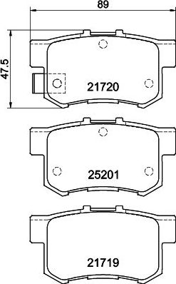 Тормозные колодки Mintex. Артикул MDB3134