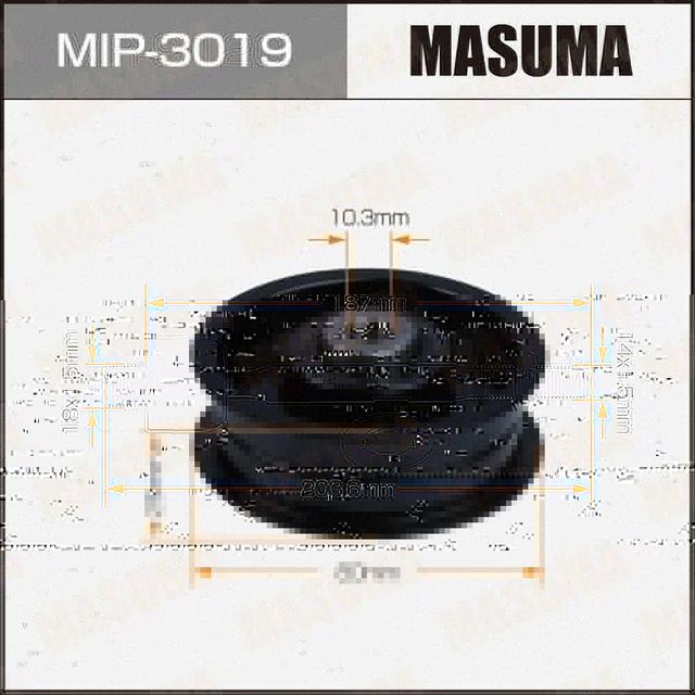 Ролик поликлинового ремня направляющий (Masuma). Артикул MIP-3019