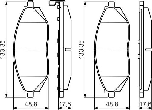Тормозные колодки Bosch. Артикул 0 986 495 349