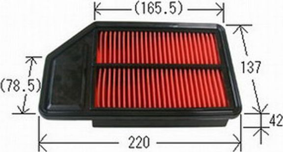 Воздушный фильтр JS Asakashi для Honda City IV 2002-2008. Артикул A880J