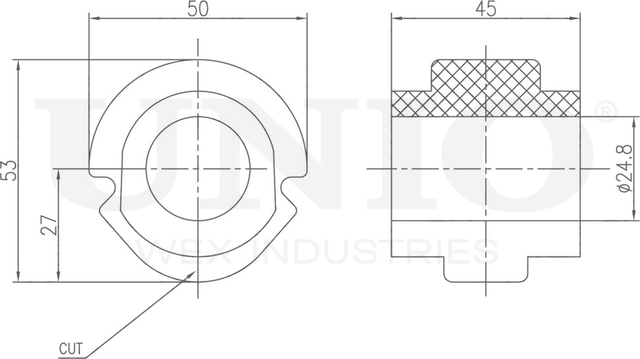 Втулка стабилизатора (Unio). Артикул RMP-10028