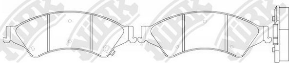 Тормозные колодки NiBK. Артикул PN51001