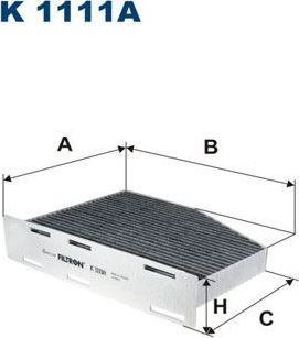 Салонный фильтр Filtron для SEAT Leon II 2005-2013. Артикул K 1111A