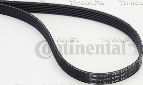 Приводной ремень поликлиновой ContiTech для Volkswagen Polo IV 2001-2009. Артикул 6PK1873