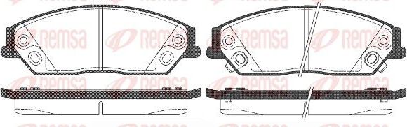 Тормозные колодки Remsa. Артикул 1467.02