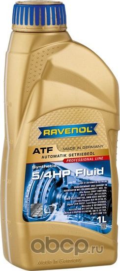 RAVENOL ATF 5/4 HP Fluid Масло трансмиссионное синт. 1L. Артикул 1212104001