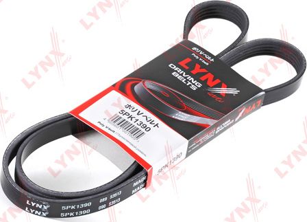 Приводной ремень поликлиновой LYNXauto. Артикул 5PK1390