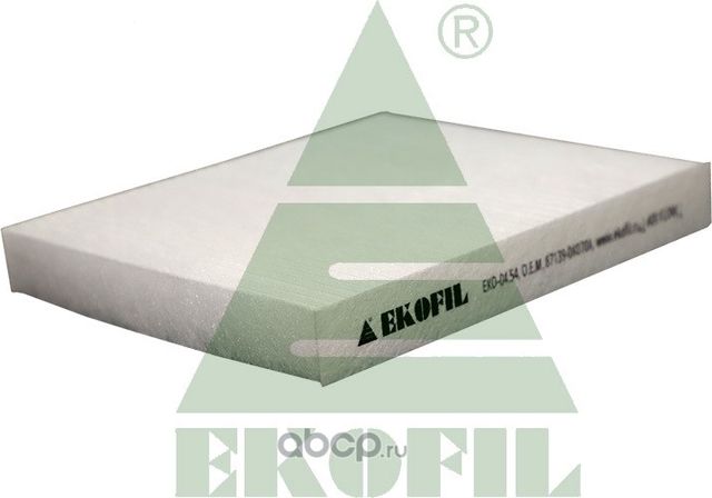 Салонный фильтр EKO- 04.54 (Ekofil). Артикул EKO0454