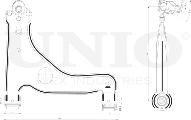 Рычаг подвески (Unio). Артикул SSP-40103