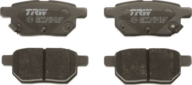 Тормозные колодки TRW COTEC задние для Aston Martin Cygnet 2011-2013. Артикул GDB3454