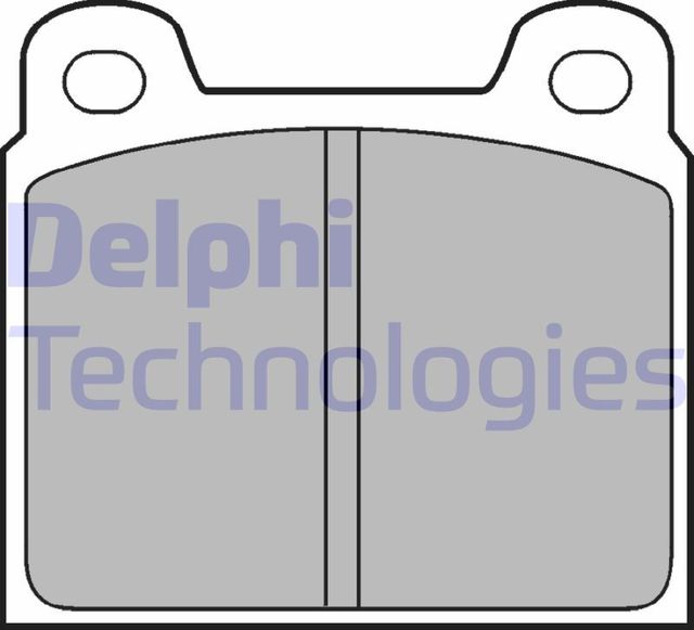 Тормозные колодки Delphi (Low-Metallic) передние для Porsche 911 I (901, 911) 1970-1977. Артикул LP61